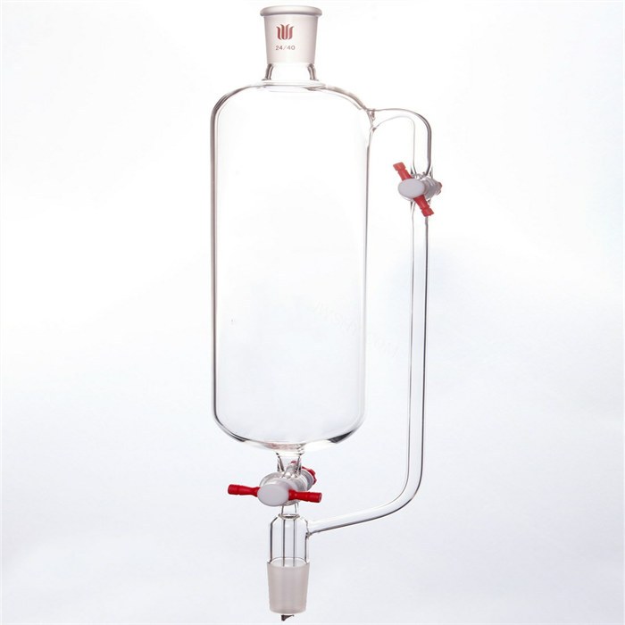 无刻度恒压滴液漏斗,双四氟节门,1000mL,24/40 - 欣维尔