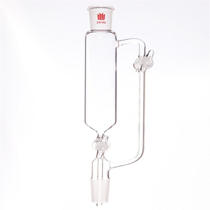 无刻度恒压滴液漏斗,双玻璃节门,125mL,24/40 - 欣维尔