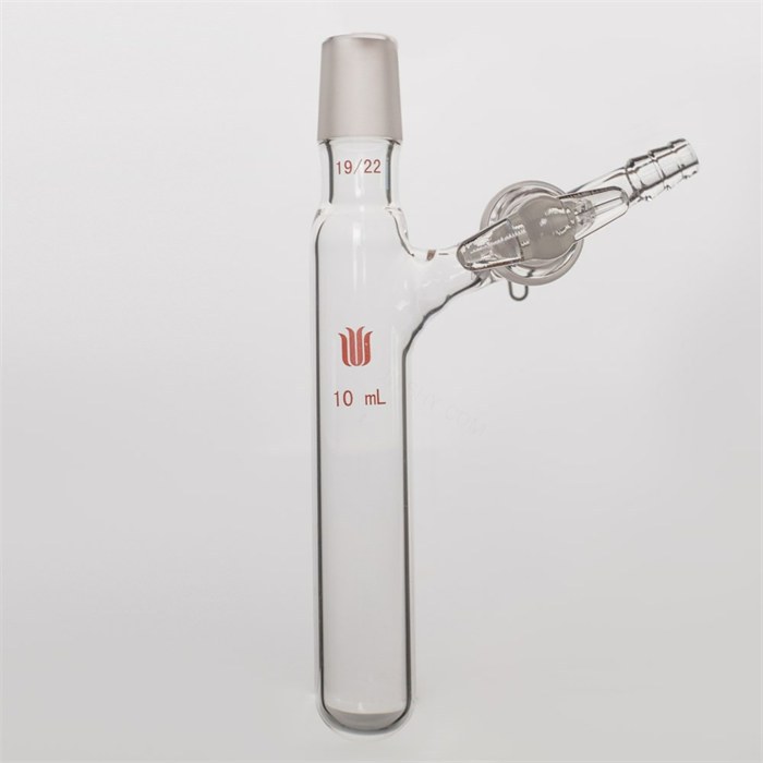 反应管,外磨口19/22,玻璃节门,10ml - 欣维尔