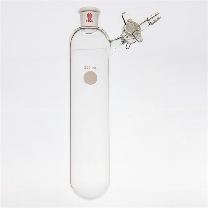 反应管,内磨口19/22,具2mm玻璃节门,250ml - 欣维尔