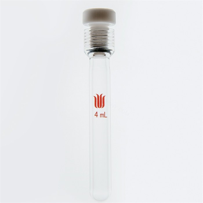 厚壁耐压瓶,四氟全包O型圈,4ml,7#内螺纹，外径*有效长度mm13*80 - 欣维尔