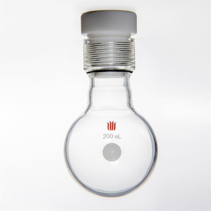 厚壁圆底耐压瓶，容量：200ml，25#内螺纹口 - 欣维尔