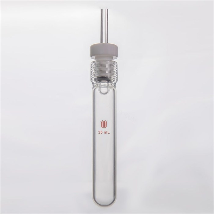 镀膜耐压瓶,具导气接口,全包O型圈,容量35ML,15#(o型圈 内径×宽度,10.77*2.62) - 欣维尔