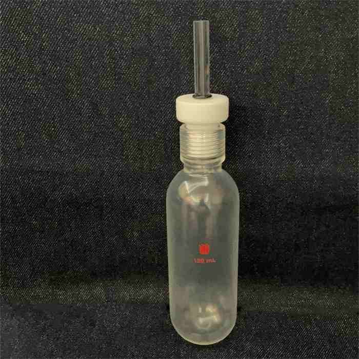 镀厚壁耐压瓶，具导气/真空接口，容量120，外径*长度：46*130MM - 欣维尔