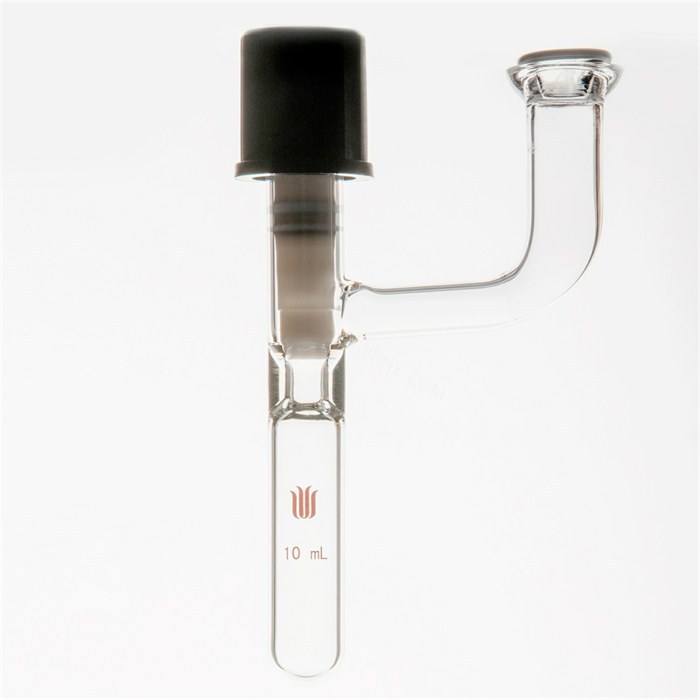 气体或液体存瓶,15#砝兰口,8mm高真空，容量：10mL - 欣维尔