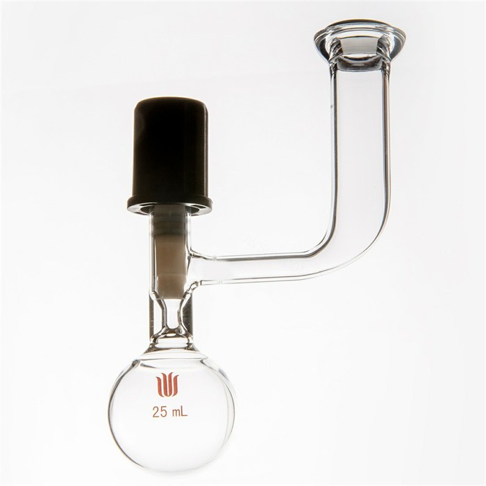 气体或液体存储球瓶,#15 O型珐琅盘,4mm高真空,容量25mL - 欣维尔