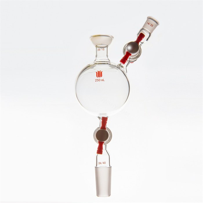 溶剂纯化系统接受瓶，容量：250ml，上28/15，下24/40，侧14/20