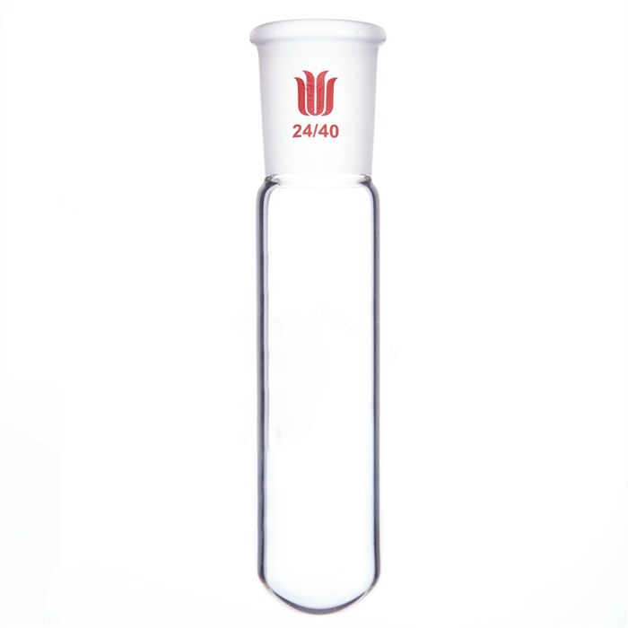 厚壁磨口试管，24/40口 50ML，外径*全长32*155mm - 欣维尔