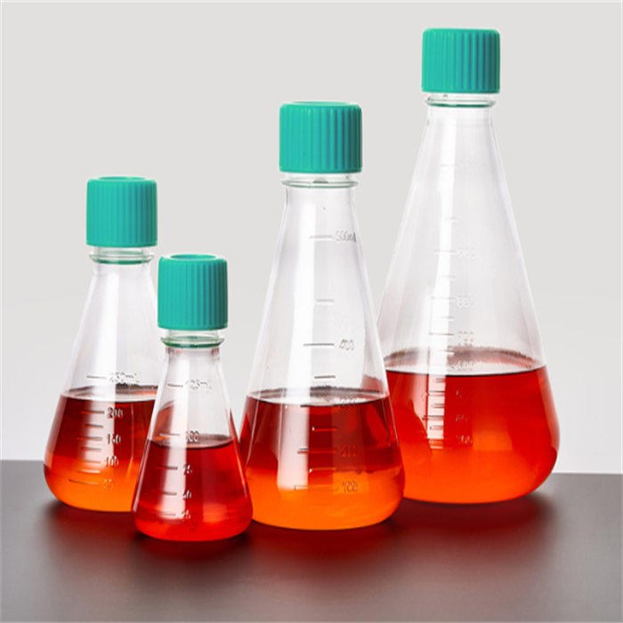 三角培养摇瓶 1000ml PC,悬浮型,滤膜盖,无DNA/RNA酶,无热原,灭菌(连续包三个胶袋) - JET/洁特