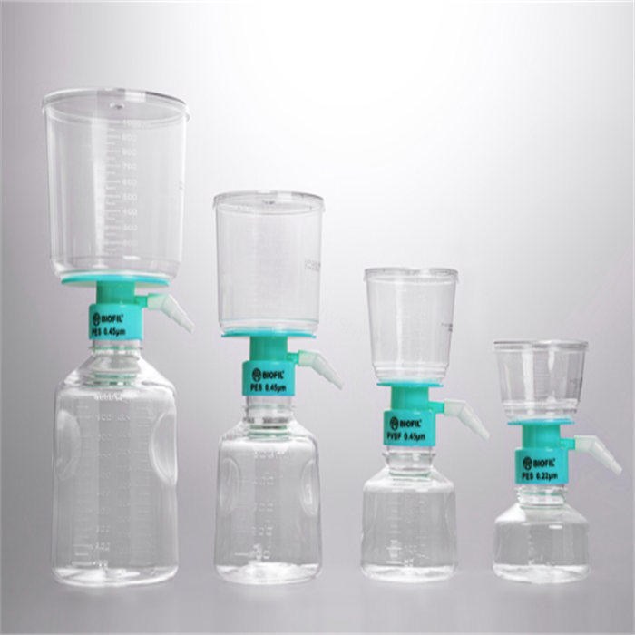 一次性真空式过滤器 1000ml 0.22um,PES Express 快流速聚醚砜膜,滤膜直径91mm,灭菌 - JET/洁特