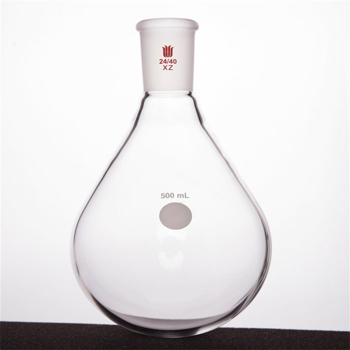 旋蒸用厚壁茄型瓶,高强度,磨口:24/40,500ml - 欣维尔