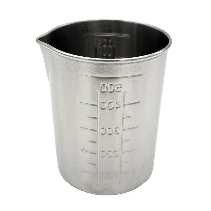 304不锈钢烧杯(无把手) 500ml 外径×总高(mm):Φ85×110 - AS-ONE/亚速旺