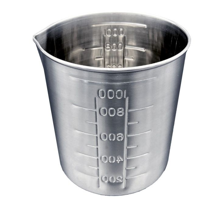 304不锈钢烧杯(无把手) 1000ml 外径×总高(mm):Φ109×126 - AS-ONE/亚速旺