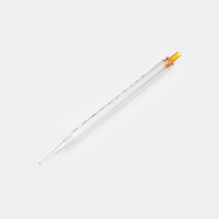 一次性移液管 10ml 刻度1/10 橙色环 灭菌 一体成型 无油墨印刷款 爆款
