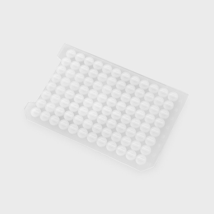 硅胶片 适用于96孔深孔板 圆形孔 2ml 可穿刺 化学耐受型