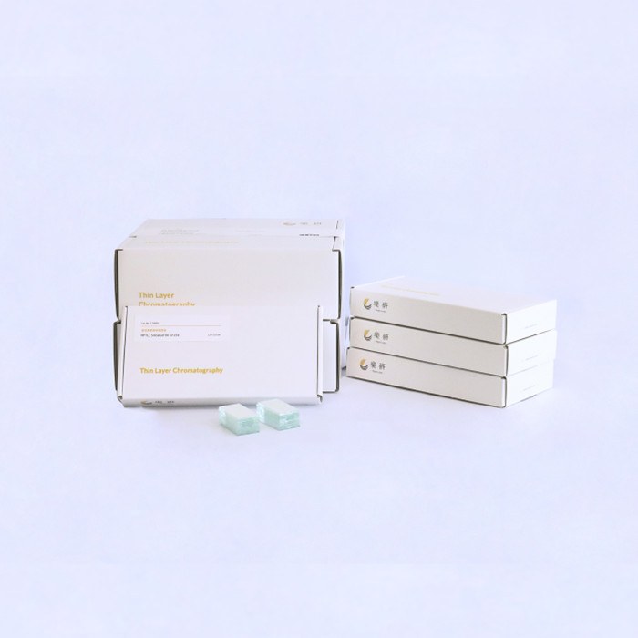 GF254型高效TLC硅胶板 1.5&times;5cm 涂层：0.25mm 含荧光剂