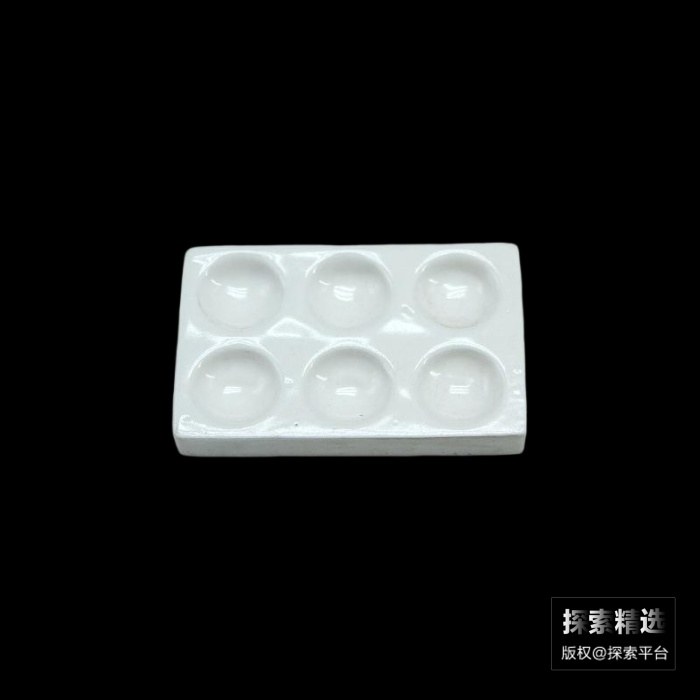 陶瓷点滴板 白色 6孔
