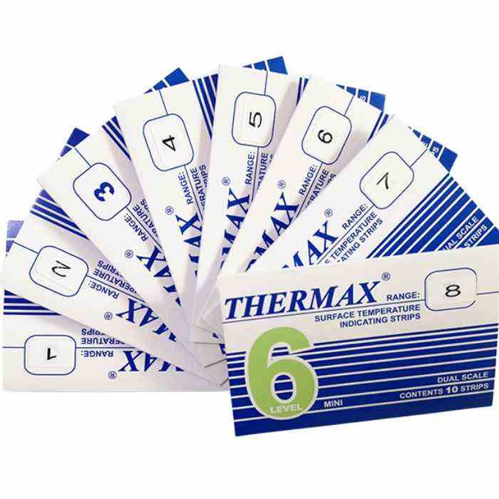 THERMAX变色热敏测温试纸 六级（6格）4型 99-127℃ - Thermax