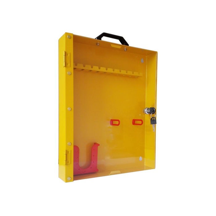便携式挂锁箱（空箱不含锁具）高透明有机玻璃门 自带门锁 32&times;6&times;40cm