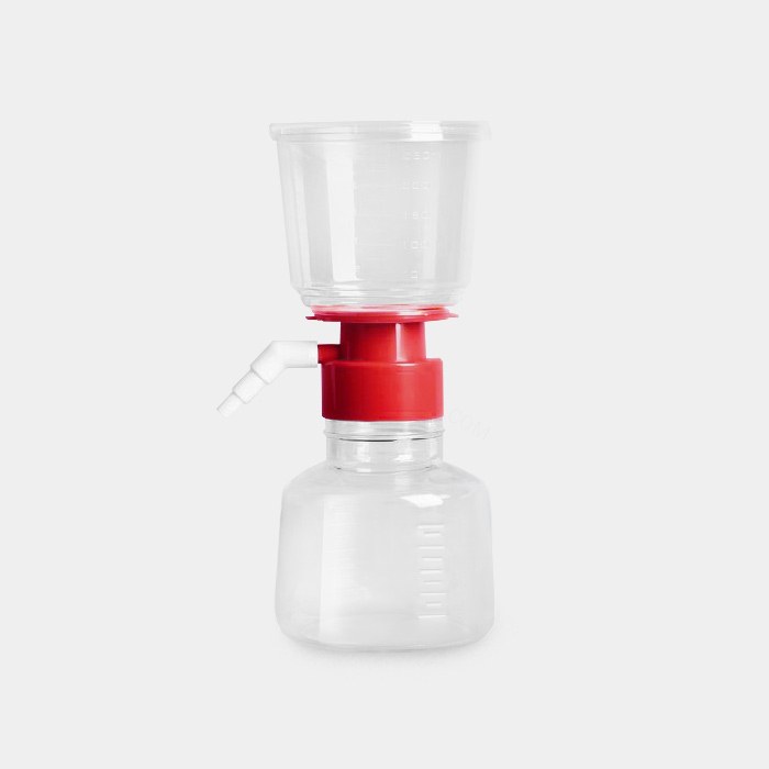 一次性真空过滤器 GL45接头 250ml 醋酸纤维(CA)膜 孔径0.22um 直径50mm 灭菌 独立包装 整套