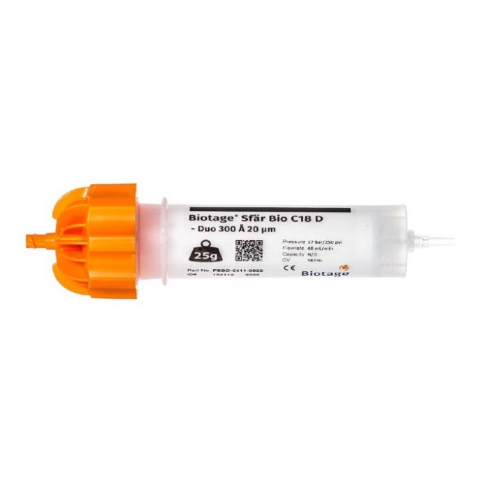 快速分离柱 Biotage SfarBio C18 D &shy; Duo 300A 20um 25g - Biotage/拜泰齐