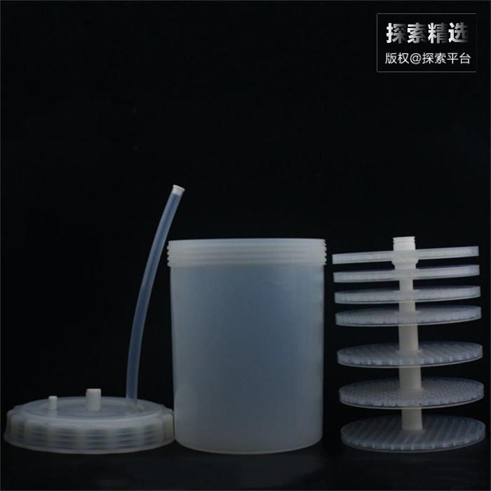 PFA清洗桶（带架子，适用于清洗7ml溶样罐）4L