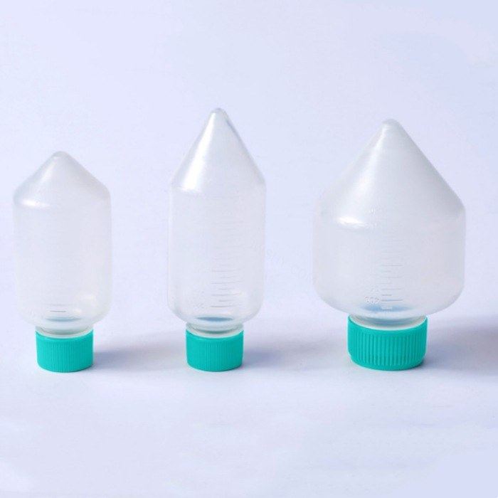 大容量锥形离心瓶 500ml 锥形底,草绿色盖,RCF7500xg,袋装,灭菌 定制品，需询货期