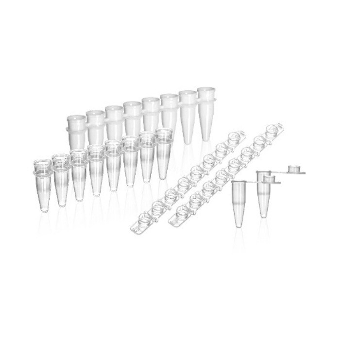 PCR8排管盖 0.2ml 平盖,无DNA&amp;RNA酶,袋装,不灭菌 - JET/洁特
