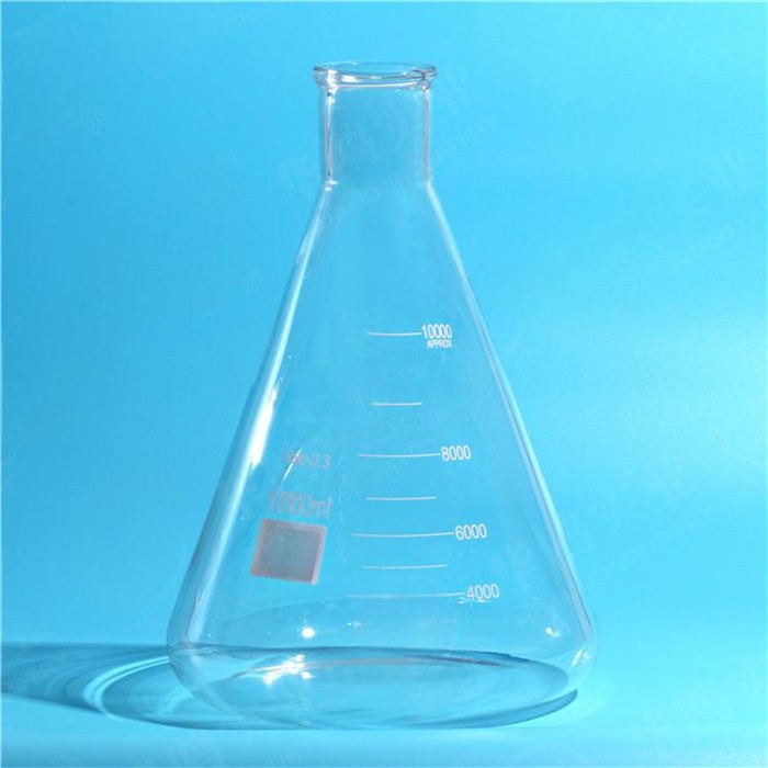 直口三角烧瓶 10000ml 颈外径×瓶外径×高度：76×295×435mm - 华鸥