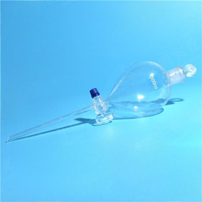 球形分液漏斗（玻璃塞） 500ml - 华鸥