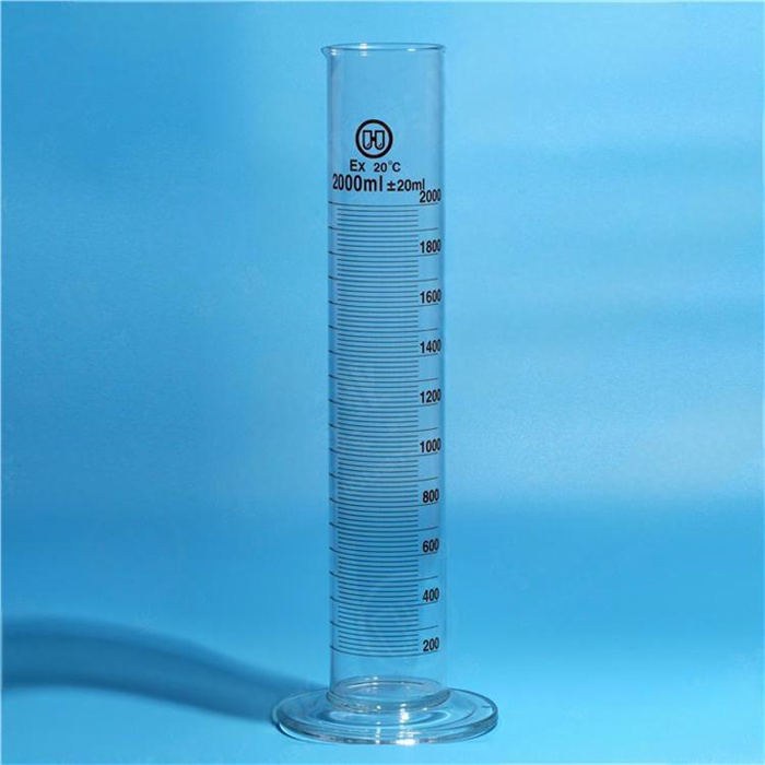 量筒（量出式） 高硼硅 2000ml - 华鸥
