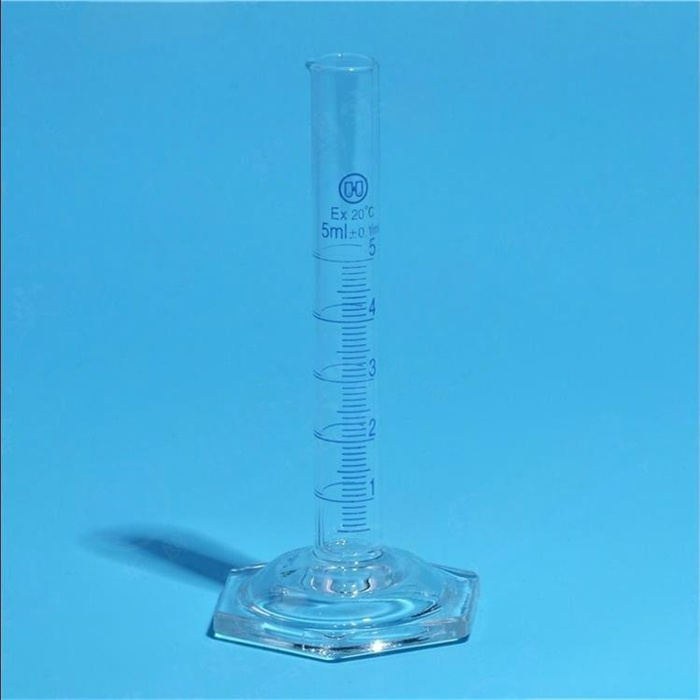 六角量筒（量出式） 高硼硅 5ml - 华鸥