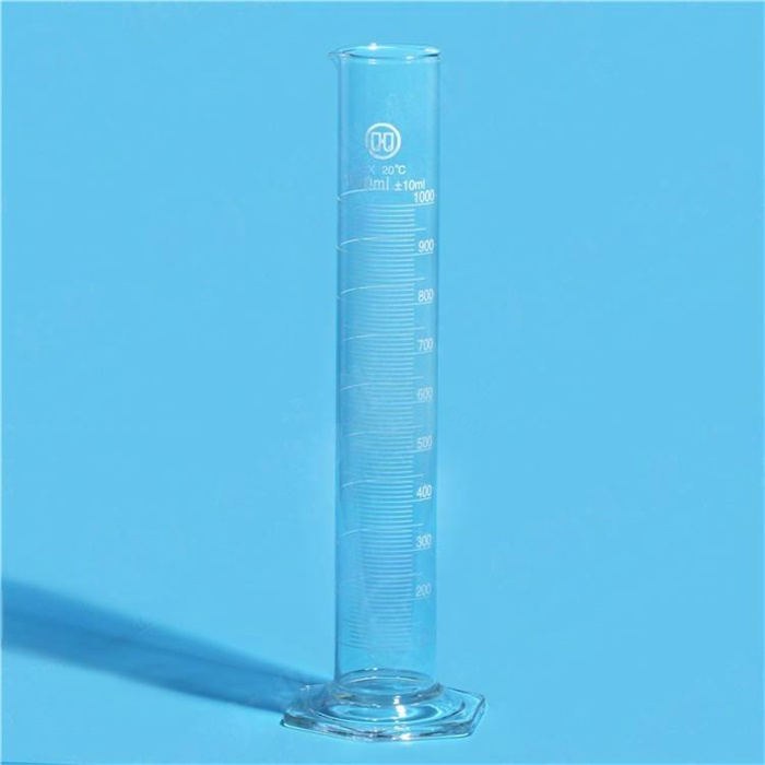 六角量筒（量出式） 高硼硅 1000ml - 华鸥