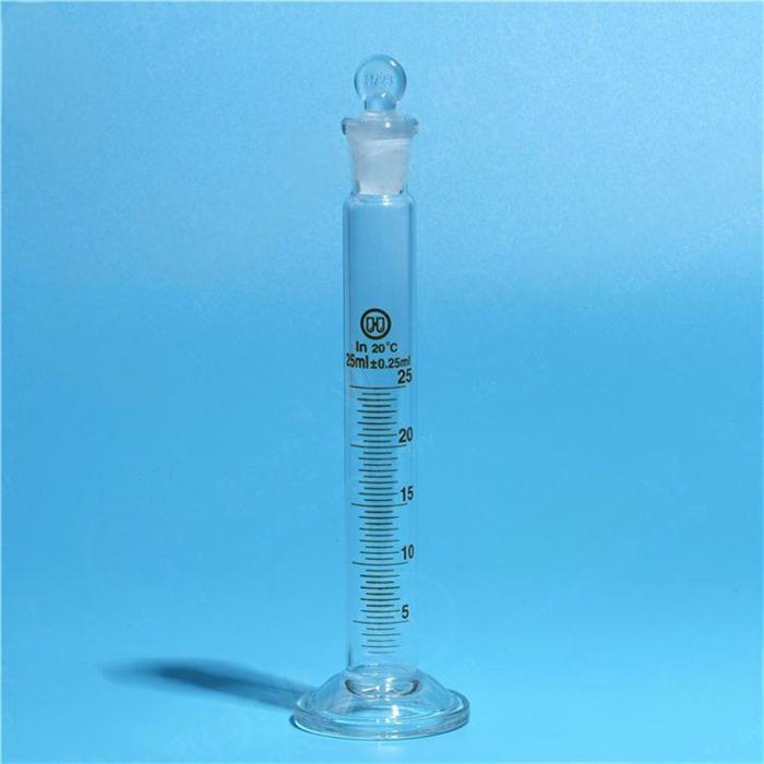 具塞量筒（量入式） 高硼硅 25ml - 华鸥