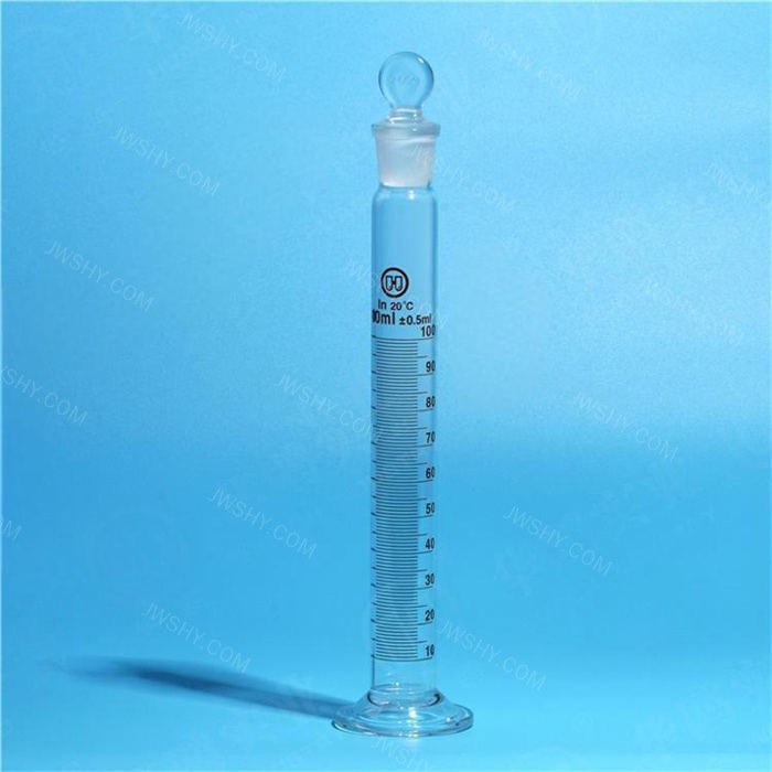 具塞量筒（量入式） 高硼硅 100ml - 华鸥