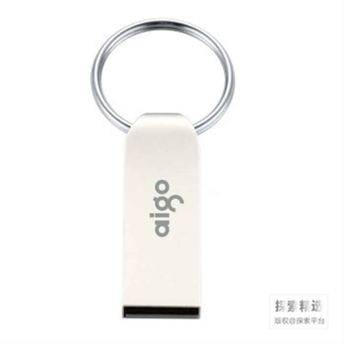 爱国者 aigo U盘 U268 16GB (银) USB2.0 迷你款 - 晨光