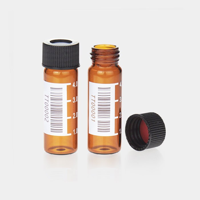 定制品 4mL 13-425 棕色条码瓶 带刻度 14.7×45mm 进口特优硼硅玻璃 (不含盖垫) - ACESUN艾斯琳