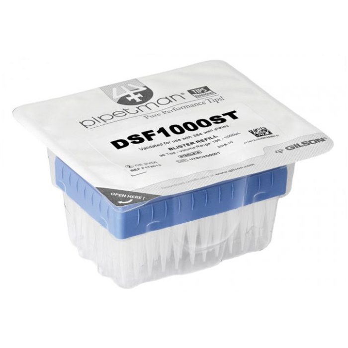 DSF1000ST钻石吸嘴易拉装补充装 带滤芯 灭菌型 100-1000ul
