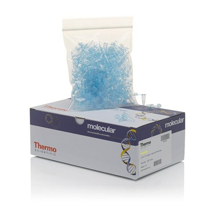 PCR单管 0.2ml 含平顶盖 蓝色 - Thermo Scientific