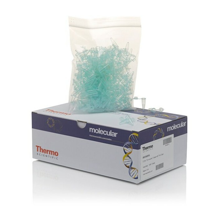 PCR单管 0.2ml 含平顶盖 绿色 - Thermo Scientific