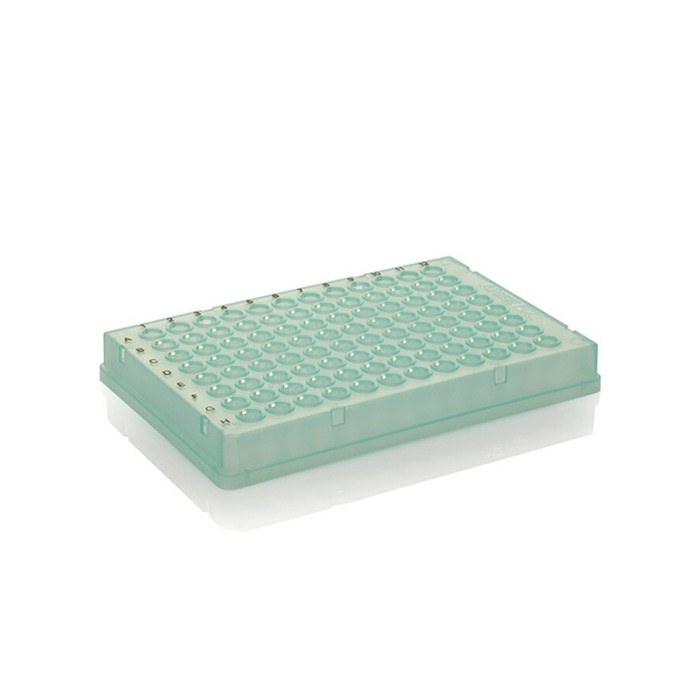 PCR板 96孔 0.1ml 矮型 全裙边 黑色印字 绿色 - Thermo Scientific