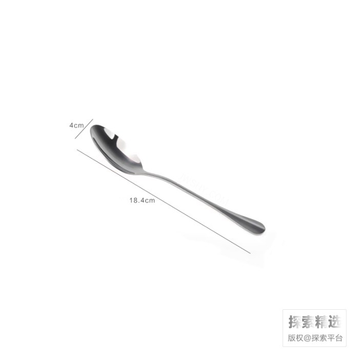 不锈钢长柄尖勺 长18.4cm
