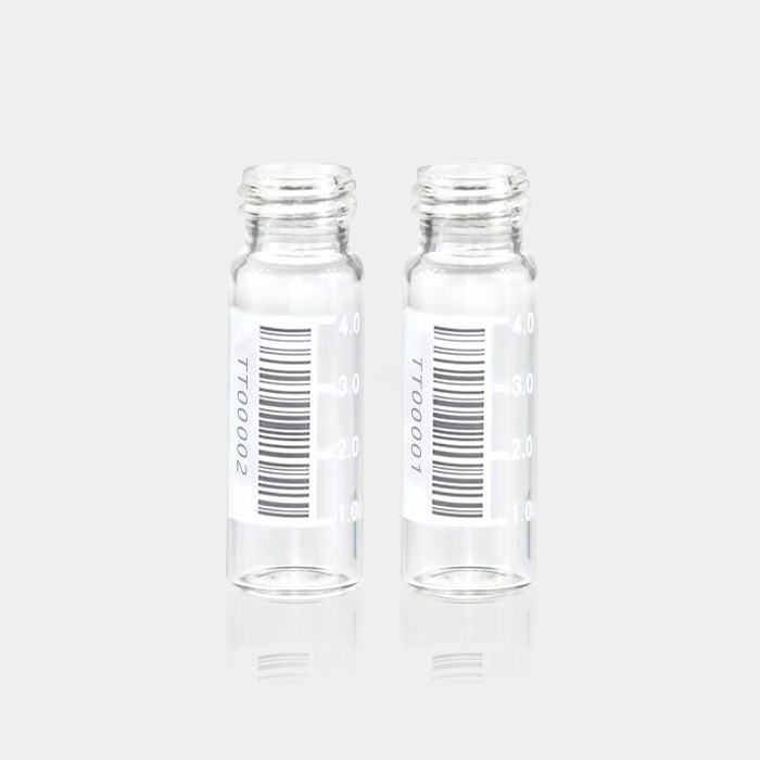 定制品 4mL 13-425 透明条码瓶 带刻度 14.7×45mm 经济硼硅玻璃