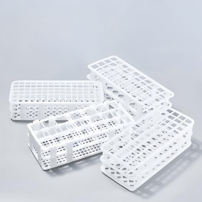 可拆试管架/离心管架 13mm&times;90孔 PP(白色)