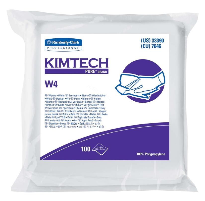 KIMTECH 金特 W4无尘擦拭布（ 9&times;9寸） 熔喷聚丙烯 白色【Cleanroom】 无尘布