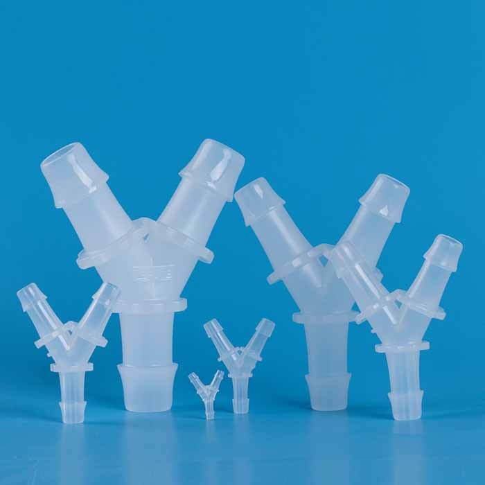 Y型三通接头 PP材质 适配1英寸(25.4mm)内径软管