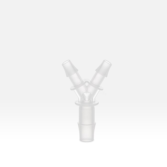 3/8英寸HB-1/2英寸HB变径Y型三通转接头 PP材质 9.6mm-12.7mm