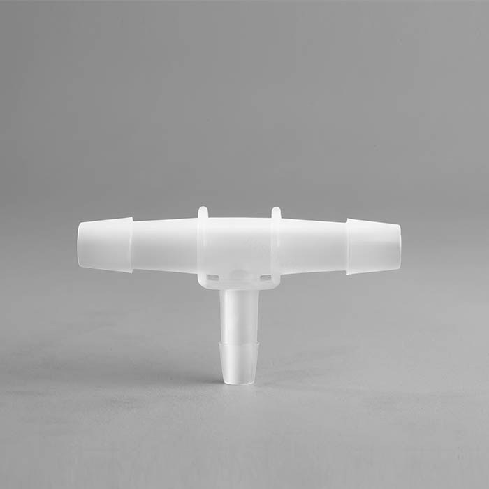 1/2英寸HB-3/8英寸HB变径T型三通转接头 PVDF材质 12.7mm-9.6mm