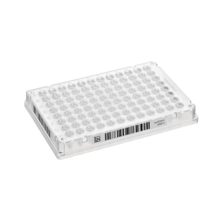 Eppendorf twin.tec 96孔PCR板 全裙边 150ul PCR 洁净级 无色 2D SafeCode (DataMatrix/ECC200) 人类可读编码 - Eppendorf/艾本德