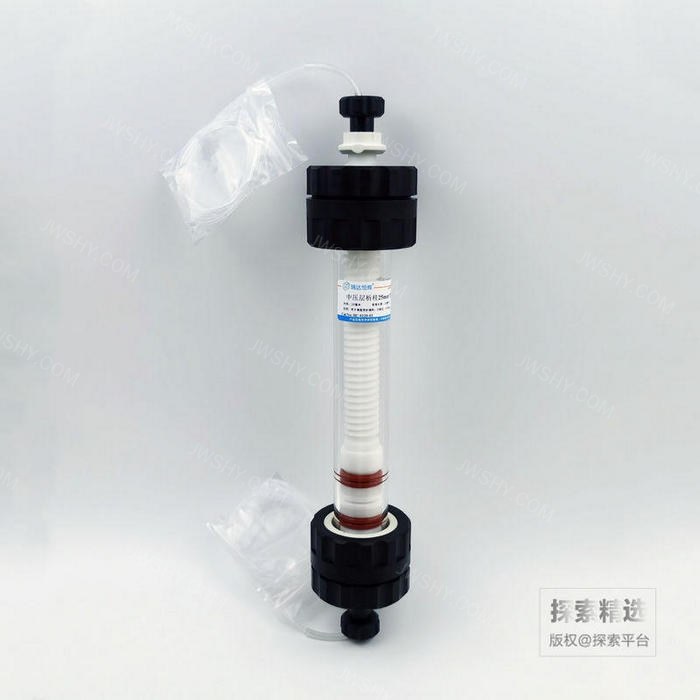中压层析柱 25mm*100cm 耐压0.5MPa，带AKTA和蠕动泵硅胶管双接头 - 玖梧精选